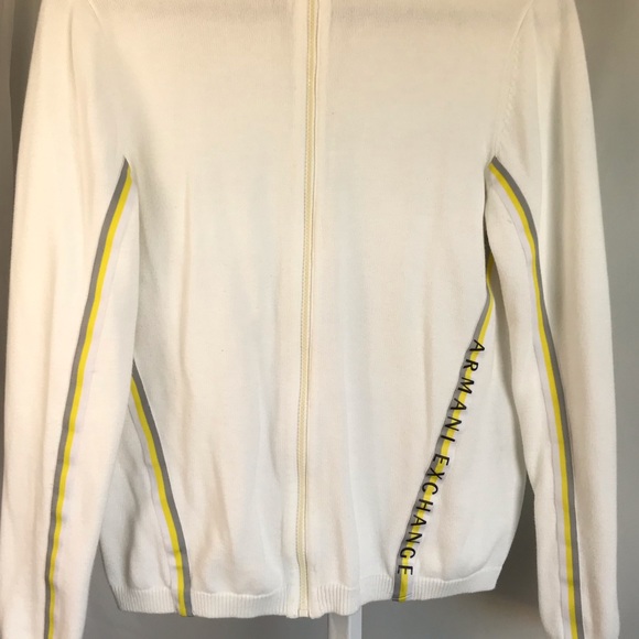 ARMANI EXCHANGE full zip vintage style sweater S - Picture 2 of 7